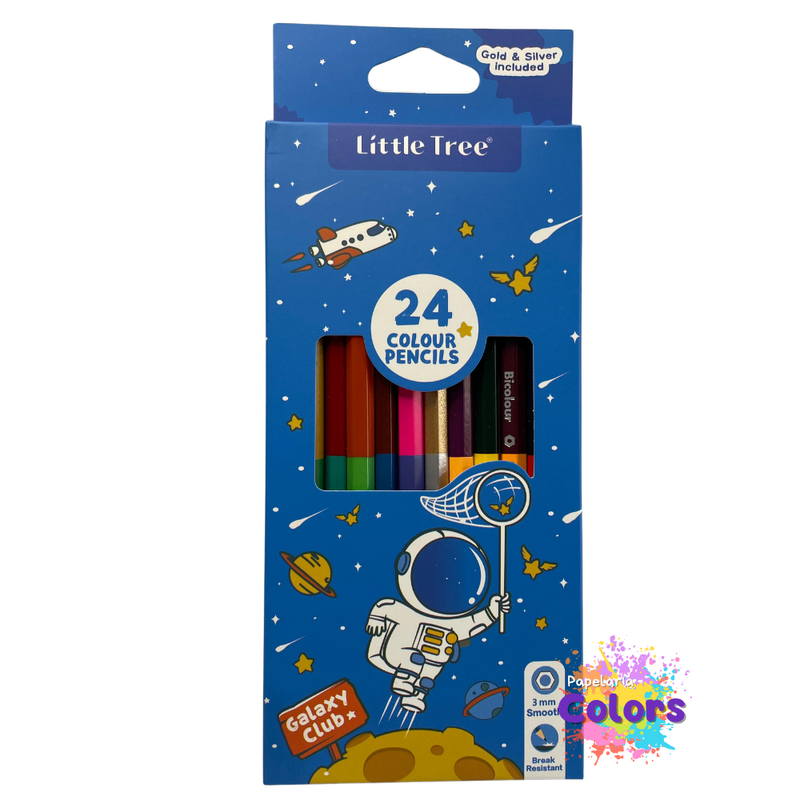 LÁPIS DE COR LITTLE TREE GALÁXIA 24 CORES