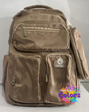 MOCHILA + BOLSINHA MARROM