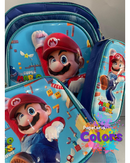 KIT MOCHILA + BOLSINHA + LANCHEIRA SUPER MARIO BROSS