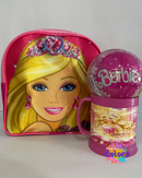 KIT MOCHILA + COPO + BOLINHA BARBIE