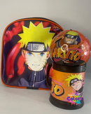 KIT MOCHILA + COPO + BOLINHA NARUTO