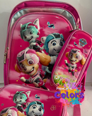 KIT MOCHILA + BOLSINHA + LANCHEIRA PATRULHA CANINA