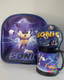 KIT MOCHILA + COPO + BOLINHA SONIC