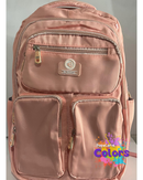 MOCHILA + BOLSINHA ROSA PESSEGO