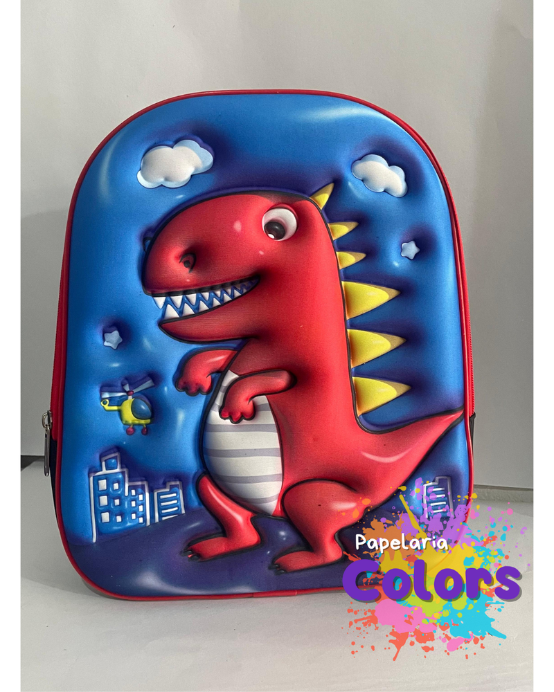 MOCHILA DINO RED 3D PEQUENA