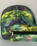 KIT MOCHILA + BOLSINHA HULK